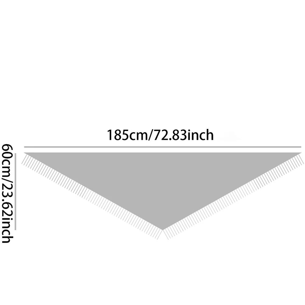 Plain Triangle Shawl Comfortable