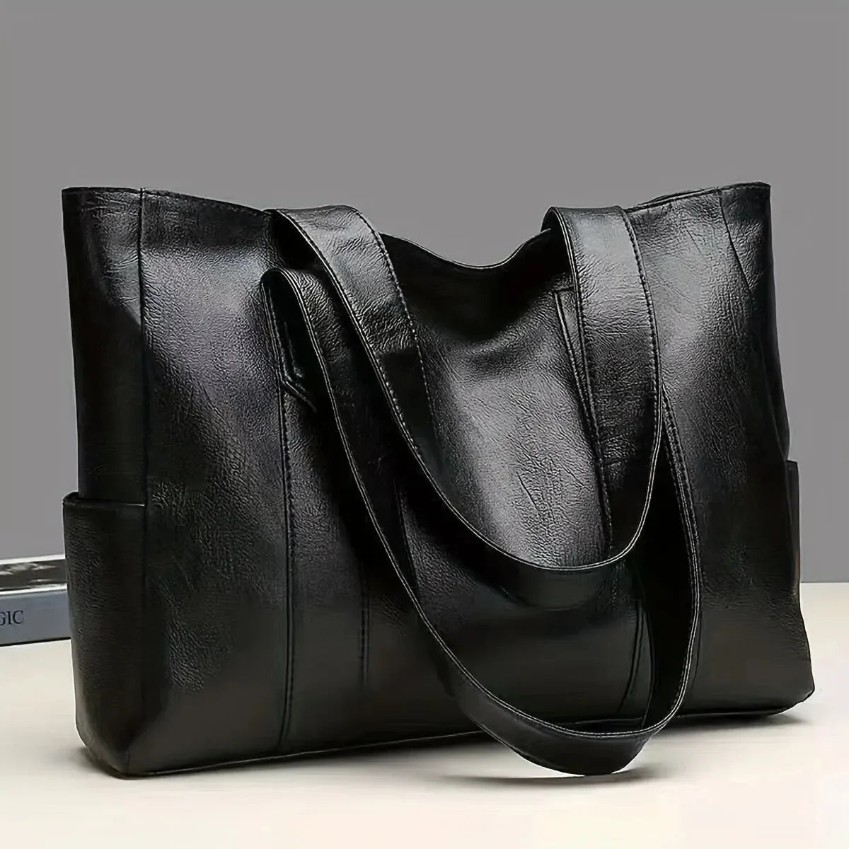 Vintage Plain Shoulder Bag