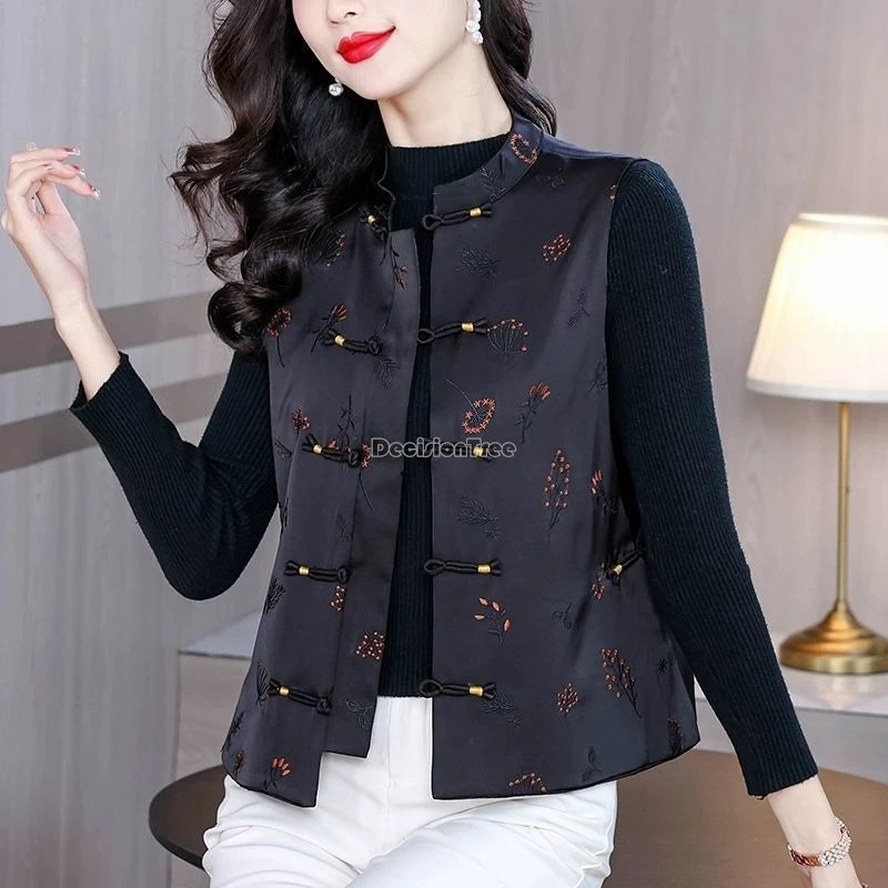  Retro Style Embroidery Jacquard Fashion Jacket