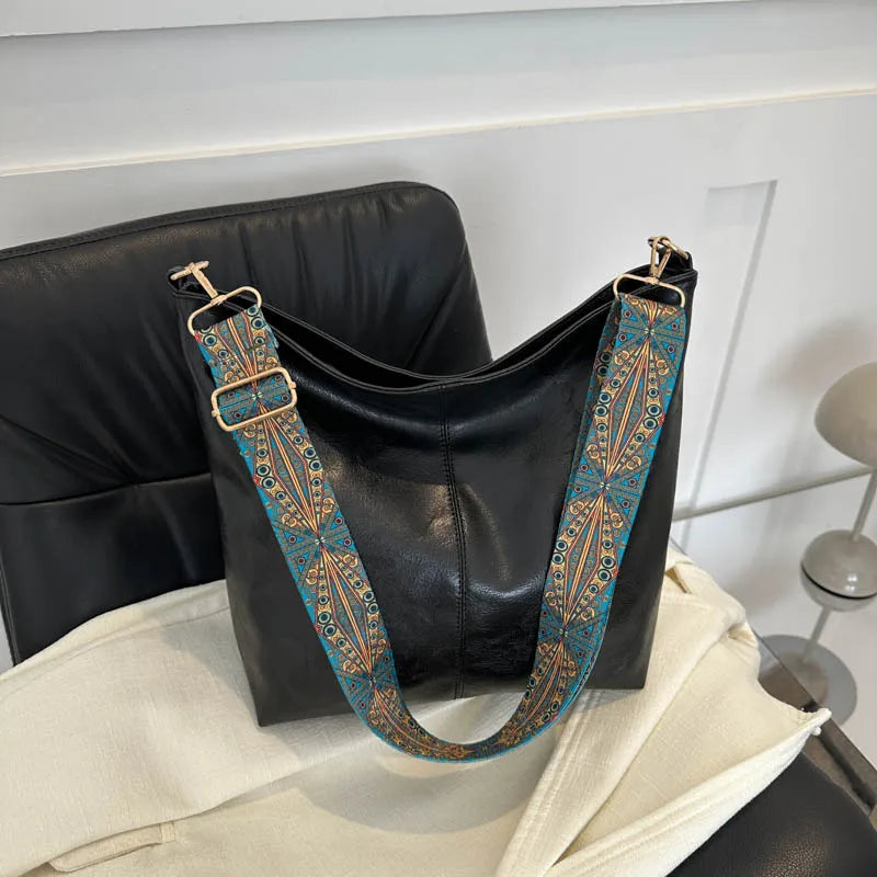 Vintage Solid Sling Bag 