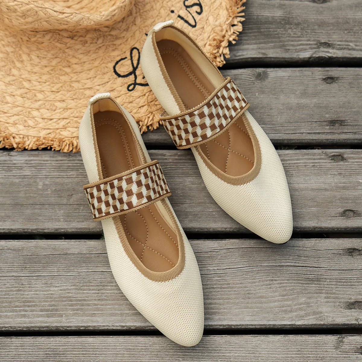 Pointed Knitted Dressy Toe Loafers