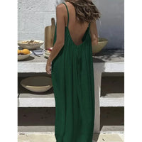 Strapless Backless Long Loose Home Dress