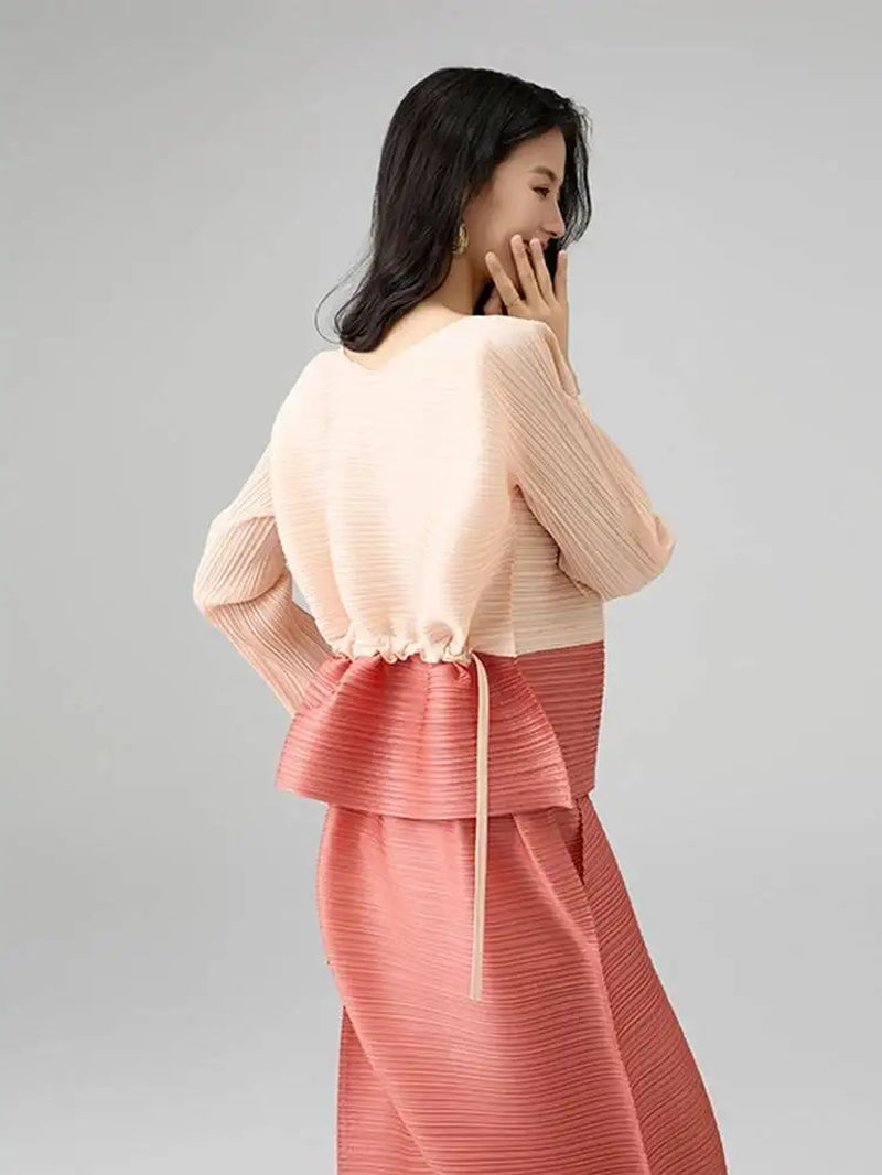 Colorblock Patchwork Set Chic 