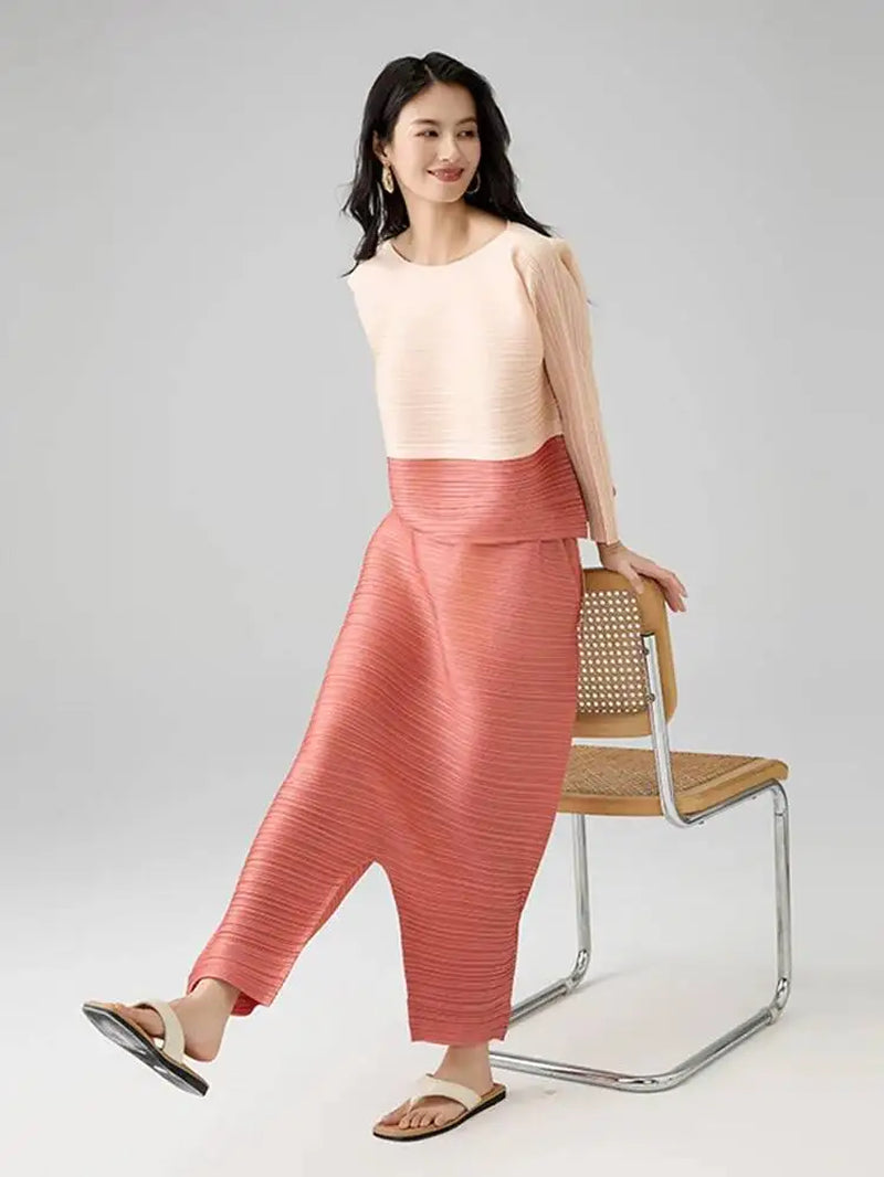 Colorblock Patchwork Set Chic 