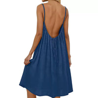 Strapless Backless Long Loose Home Dress