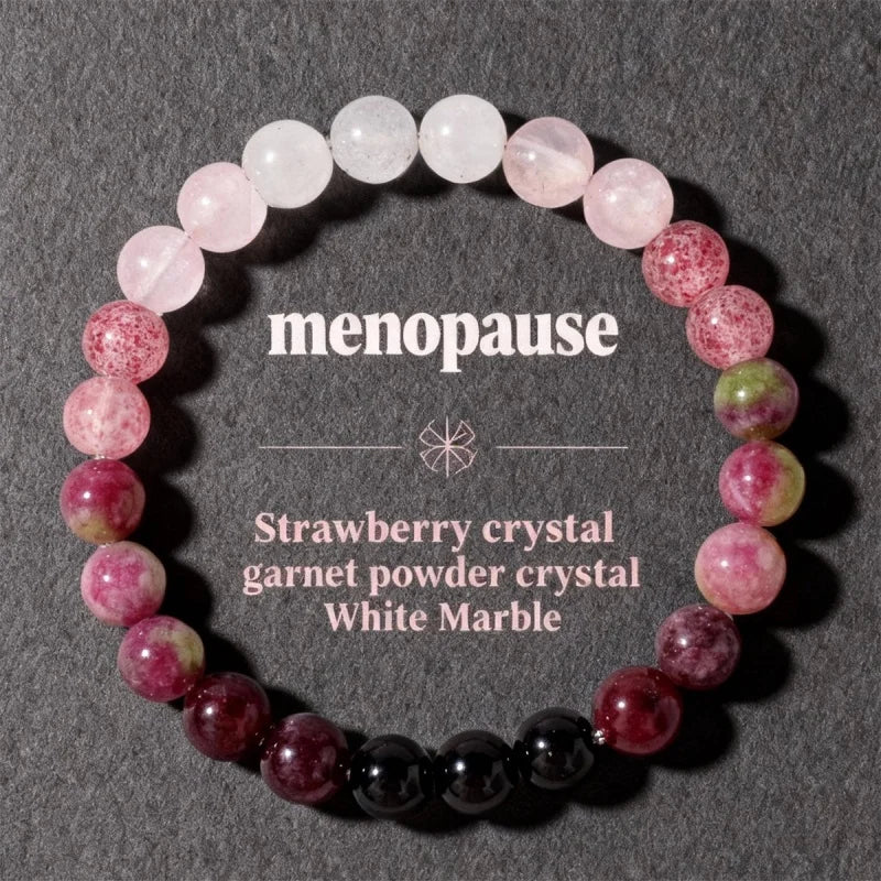 Menopause Stone Beaded Bangle Womne