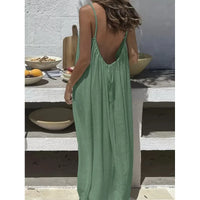 Strapless Backless Long Loose Home Dress