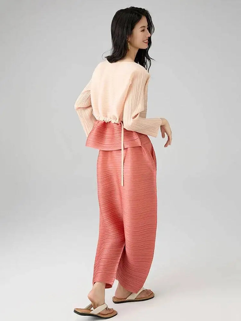 Colorblock Patchwork Set Chic 
