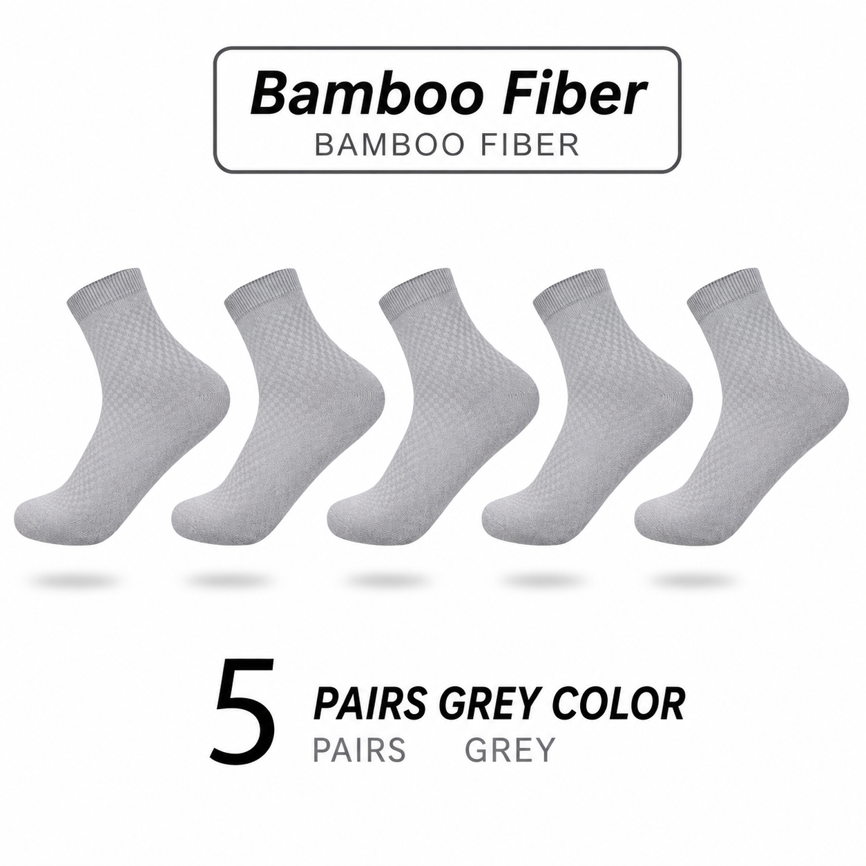 Pack of 5 pairs – AeroSensa™ socks Classic Breathable Compression Bamboo Sox