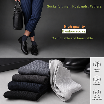 Pack of 5 pairs – AeroSensa™ socks Classic Breathable Compression Bamboo Sox