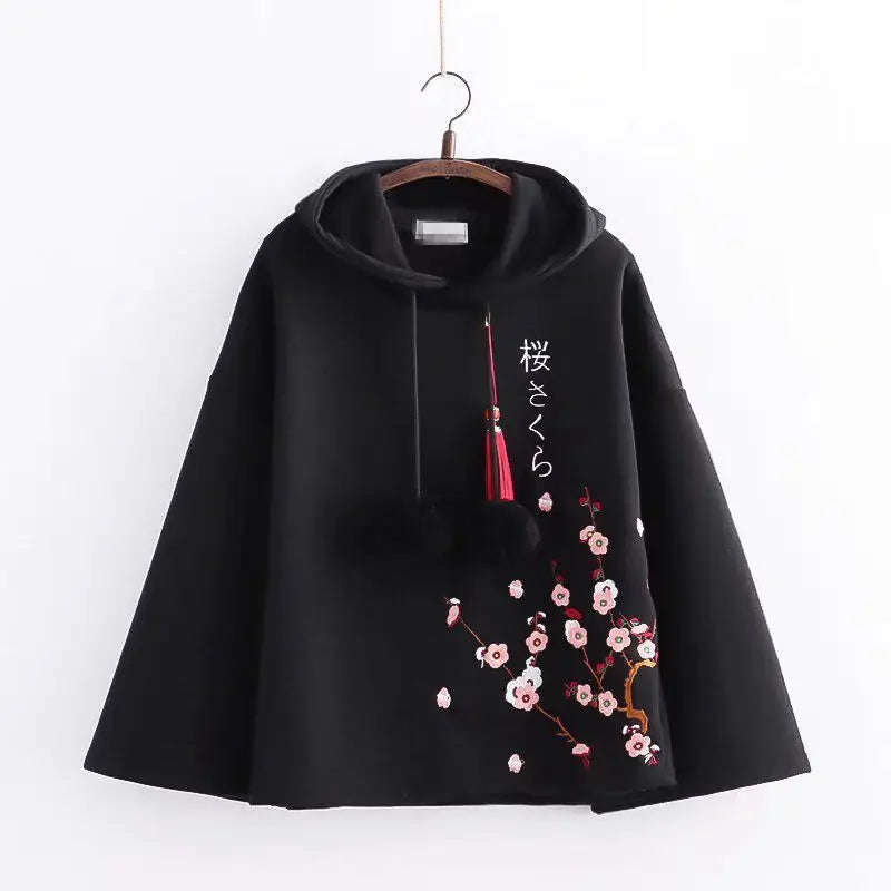 Preppy Hoodie Sweatshirt Patchwork 