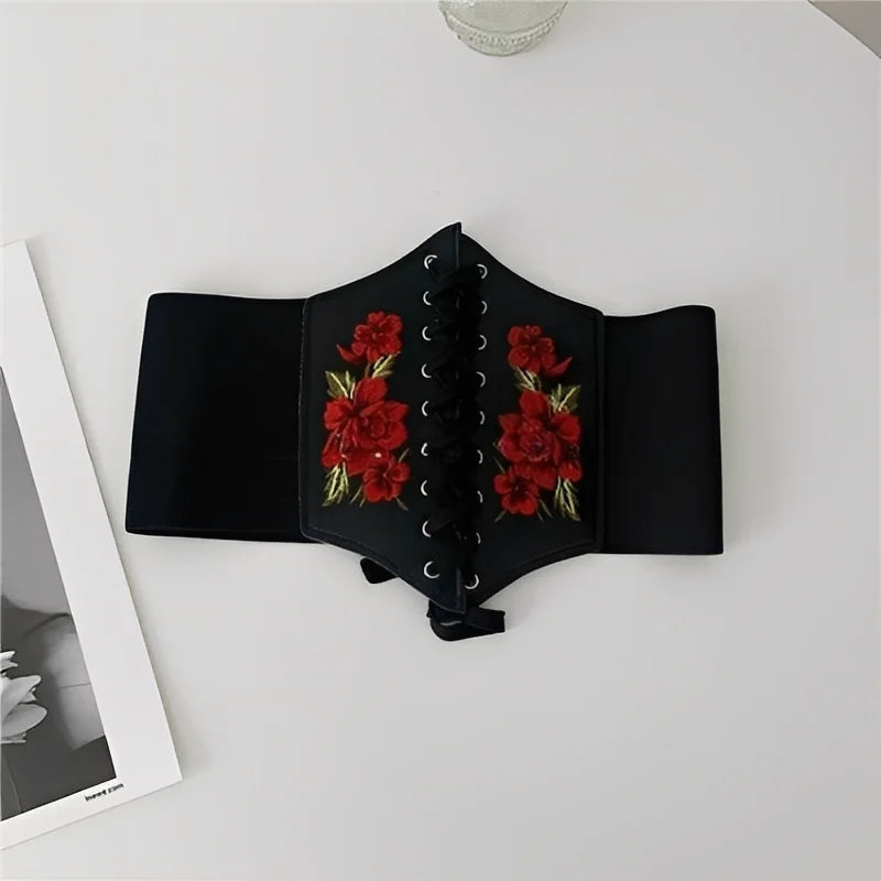 Corset Wide Belts Faux Leather Slimming Body